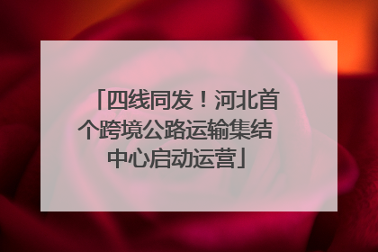 四线同发！河北首个跨境公路运输集结中心启动运营