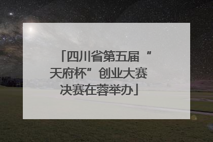 四川省第五届“天府杯”创业大赛决赛在蓉举办