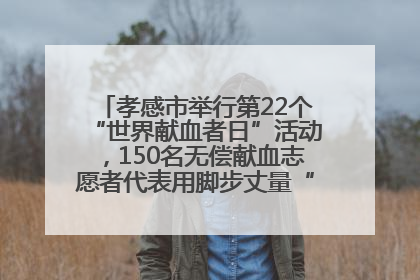 孝感市举行第22个“世界献血者日”活动，150名无偿献血志愿者代表用脚步丈量“中华孝爱第一山”