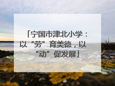 宁国市津北小学：以“劳”育美德，以“动”促发展