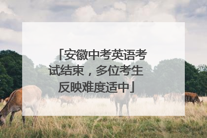 安徽中考英语考试结束，多位考生反映难度适中