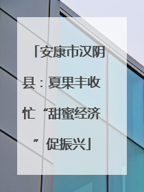 安康市汉阴县：夏果丰收忙“甜蜜经济”促振兴