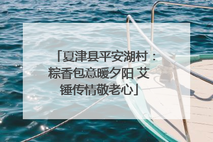 夏津县平安湖村：粽香包意暖夕阳 艾锤传情敬老心