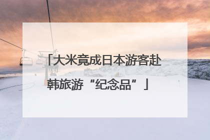 大米竟成日本游客赴韩旅游“纪念品”