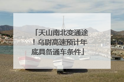 天山南北变通途！乌尉高速预计年底具备通车条件