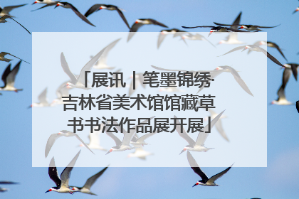 展讯｜笔墨锦绣·吉林省美术馆馆藏草书书法作品展开展