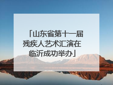 山东省第十一届残疾人艺术汇演在临沂成功举办