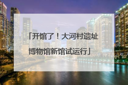 开馆了！大河村遗址博物馆新馆试运行