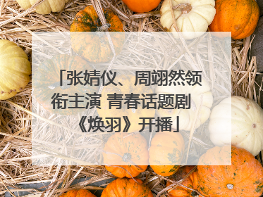 张婧仪、周翊然领衔主演 青春话题剧《焕羽》开播