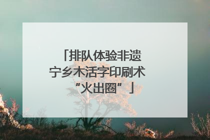 排队体验非遗 宁乡木活字印刷术“火出圈”