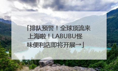 排队预警！全球顶流来上海啦！LABUBU怪味便利店即将开展→