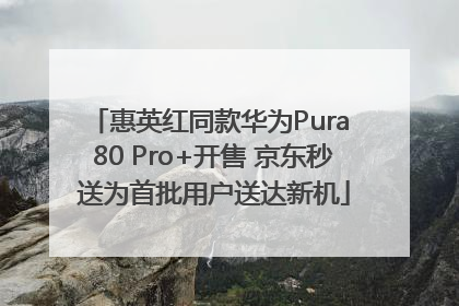 惠英红同款华为Pura 80 Pro+开售 京东秒送为首批用户送达新机