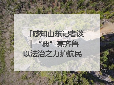 感知山东记者谈｜“典”亮齐鲁 以法治之力护航民生与营商环境