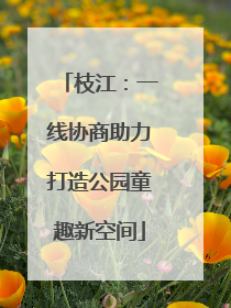 枝江：一线协商助力打造公园童趣新空间