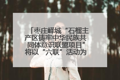 枣庄峄城“石榴主产区铸牢中华民族共同体意识联盟项目”将以“六联”活动为抓手深化品牌建设