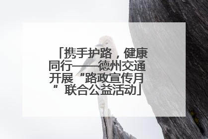 携手护路，健康同行——德州交通开展“路政宣传月”联合公益活动