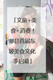 文旅+美食+消费！郏县首届东坡美食文化季启幕
