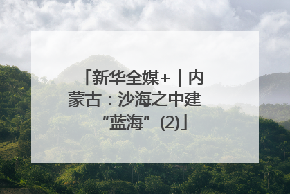 新华全媒+｜内蒙古：沙海之中建“蓝海”(2)