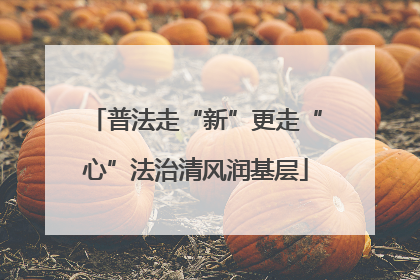 普法走“新”更走“心”法治清风润基层