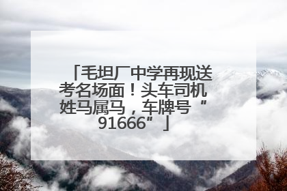 毛坦厂中学再现送考名场面！头车司机姓马属马，车牌号“91666”
