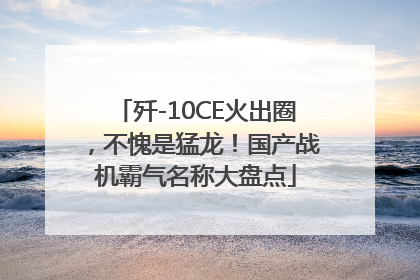 歼-10CE火出圈，不愧是猛龙！国产战机霸气名称大盘点