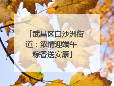 武昌区白沙洲街道：浓情迎端午 粽香送安康