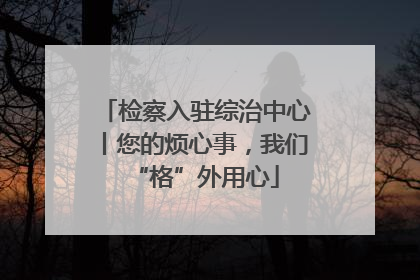 检察入驻综治中心丨您的烦心事，我们“格”外用心