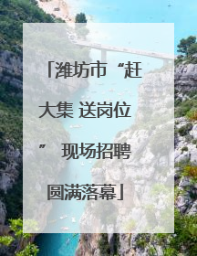潍坊市“赶大集 送岗位” 现场招聘圆满落幕
