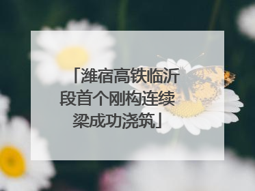 潍宿高铁临沂段首个刚构连续梁成功浇筑