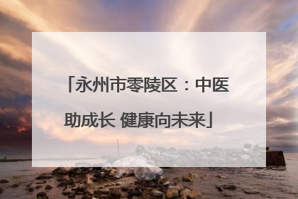 永州市零陵区：中医助成长 健康向未来