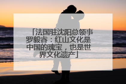 法国驻沈阳总领事罗毅睿：红山文化是中国的瑰宝，也是世界文化遗产