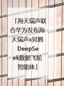 海天瑞声联合华为发布海天瑞声x昇腾DeepSeek数据飞轮智能体