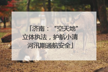济南：“空天地”立体执法，护航小清河汛期通航安全