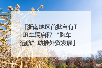 浙南地区首批自有TIR车辆启程 “购车远航”助推外贸发展