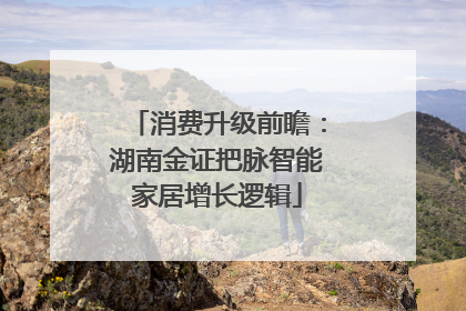 消费升级前瞻：湖南金证把脉智能家居增长逻辑