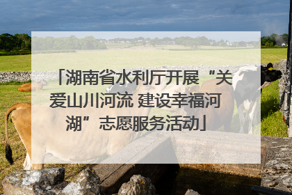 湖南省水利厅开展“关爱山川河流 建设幸福河湖”志愿服务活动