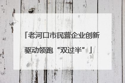老河口市民营企业创新驱动领跑“双过半”