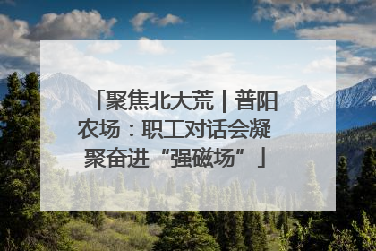 聚焦北大荒｜普阳农场：职工对话会凝聚奋进“强磁场”