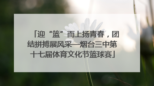 迎“篮”而上扬青春，团结拼搏展风采—烟台三中第十七届体育文化节篮球赛