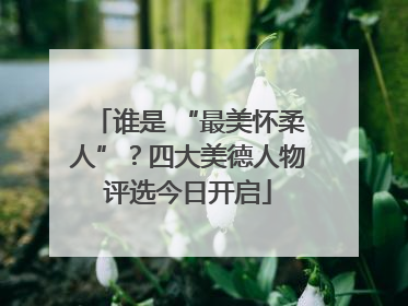谁是 “最美怀柔人”？四大美德人物评选今日开启