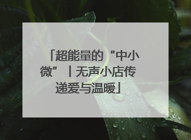 超能量的“中小微”丨无声小店传递爱与温暖