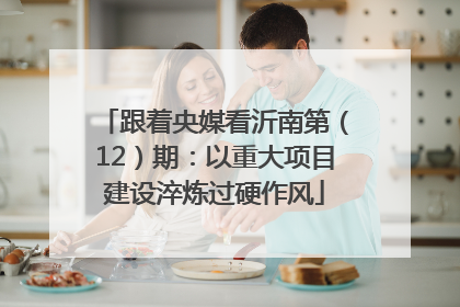 跟着央媒看沂南第（12）期：以重大项目建设淬炼过硬作风
