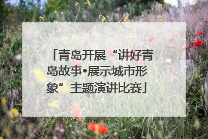 青岛开展“讲好青岛故事•展示城市形象”主题演讲比赛