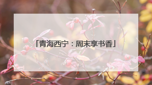 青海西宁：周末享书香