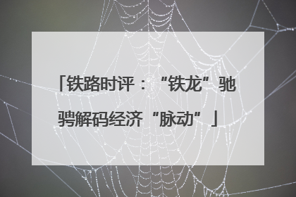 铁路时评：“铁龙”驰骋解码经济“脉动”