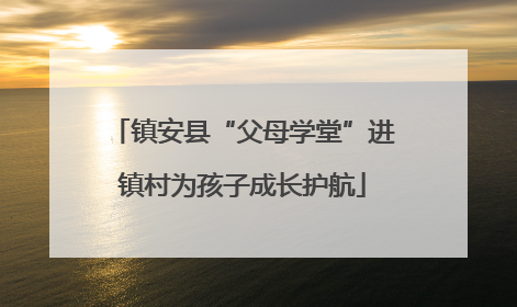 镇安县“父母学堂”进镇村为孩子成长护航