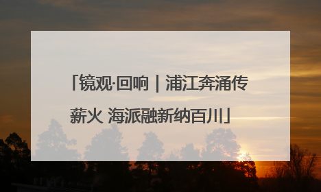 镜观·回响｜浦江奔涌传薪火 海派融新纳百川