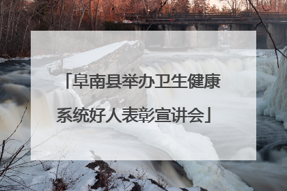 阜南县举办卫生健康系统好人表彰宣讲会