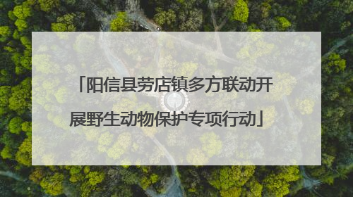 阳信县劳店镇多方联动开展野生动物保护专项行动