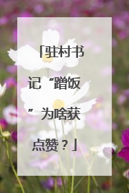 驻村书记“蹭饭”为啥获点赞？